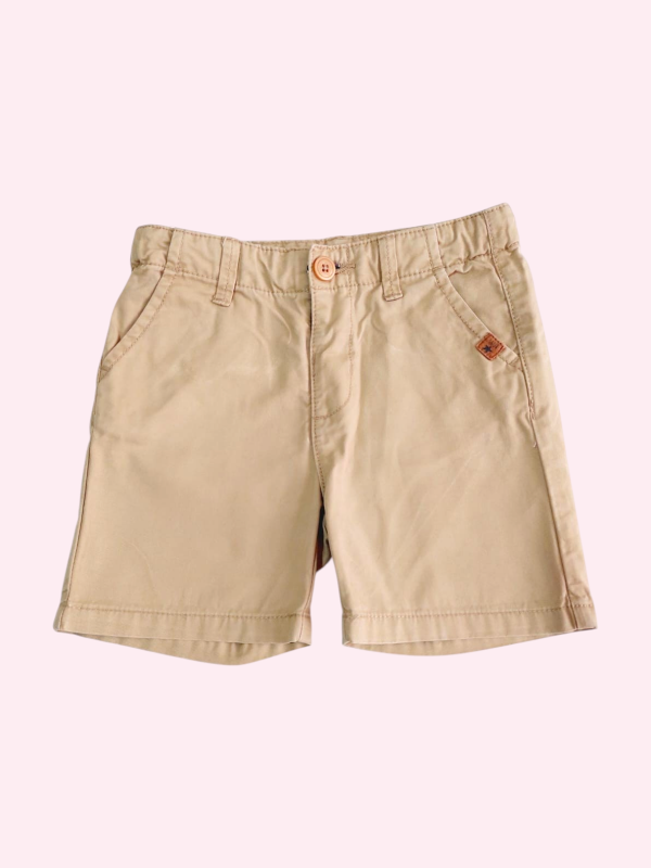 Producto - Bermuda de gabardina beige Zara 12/18 meses