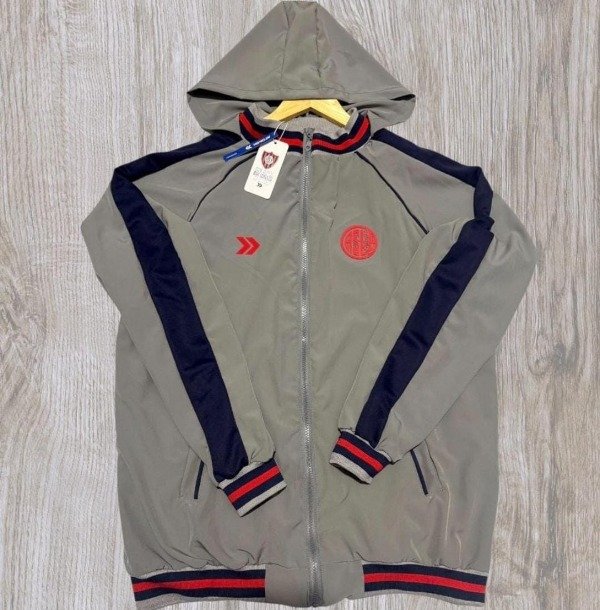 Producto - Campera Con Capucha San Lorenzo Gris 2026/27