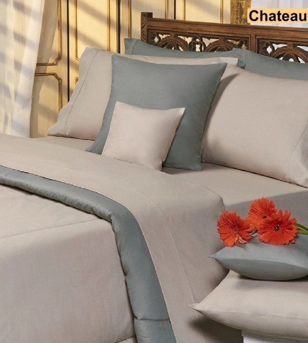 Producto - Juego de sábanas Queen Danubio mixto beige