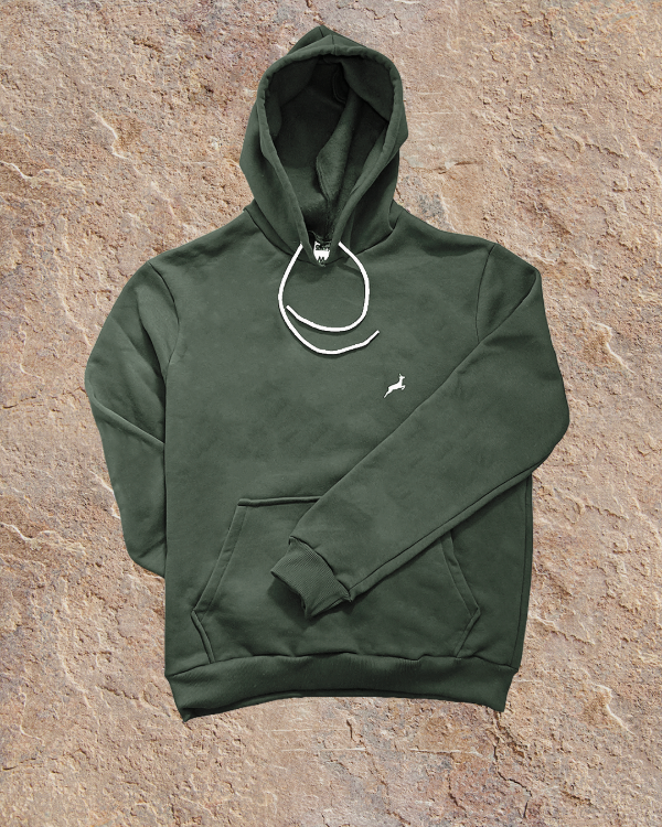 Producto - Buzo Canguro Liso Algodón - Verde