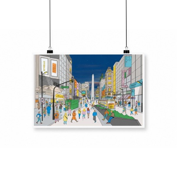 Producto - Av Corrientes de noche