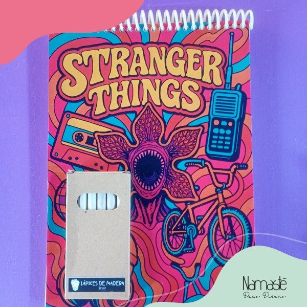 Producto - Cuaderno para dibujar y colorear Stranger things mod.2