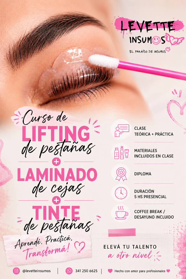 Producto - CURSO LIFTING PESTAÑAS/LAMINADO/TINTE -21 DE JUNIO
