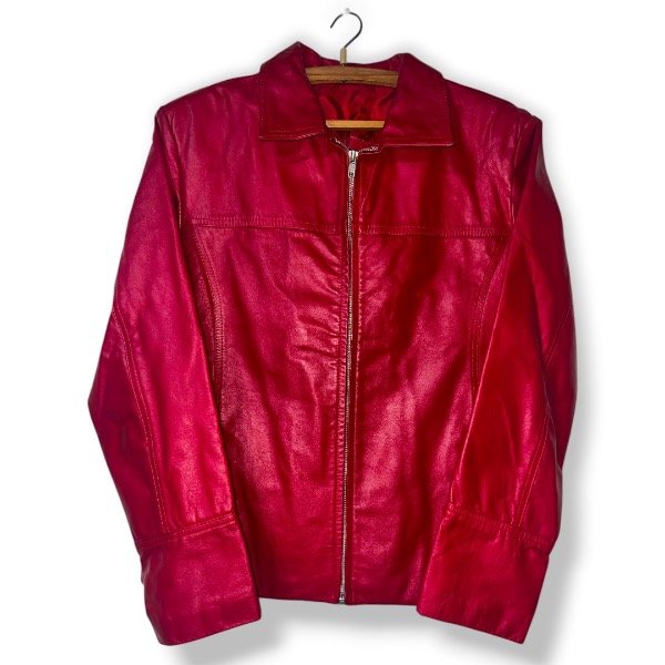 Producto - Campera Cuero Roja