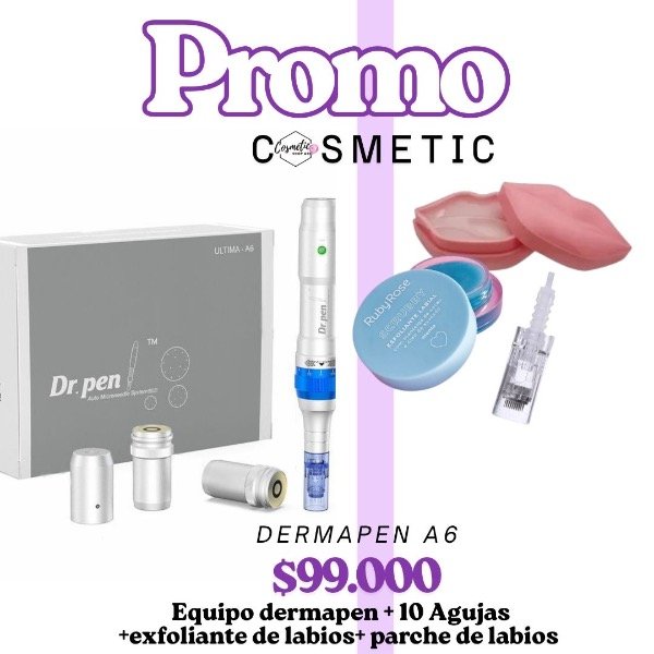 Producto - Dermapen Dr Pen A6 +10 agujas +1 kit parche x20+ 1 exfoliante  promo sale