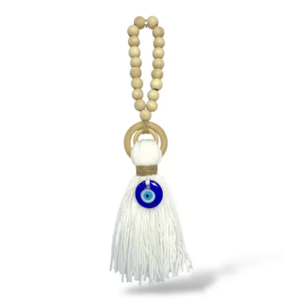 Producto - ADORNO OJO TURCO CUENTAS DE MADERA