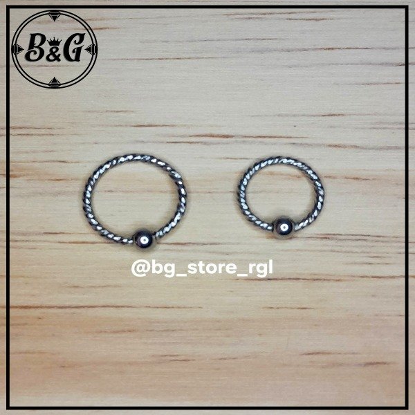 Producto - BCR Torzado 8mm/10mm Plateado (Unidad)