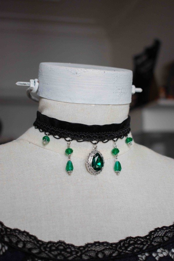 Producto - Choker cristal verde