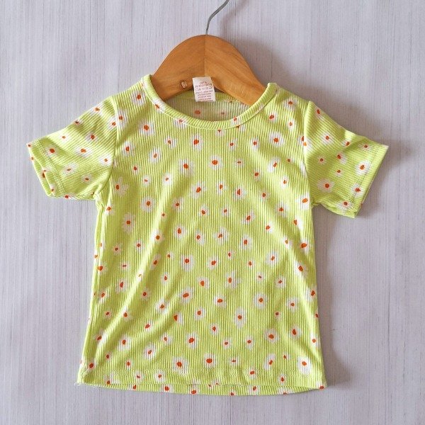 Producto - Remera Morley Verde Florcitas