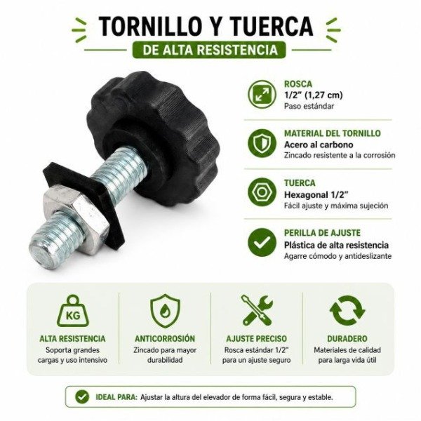 Producto - Taco Elevador Mueble Cuadrado 6x6cm Altura 2cm Ajustable - 7