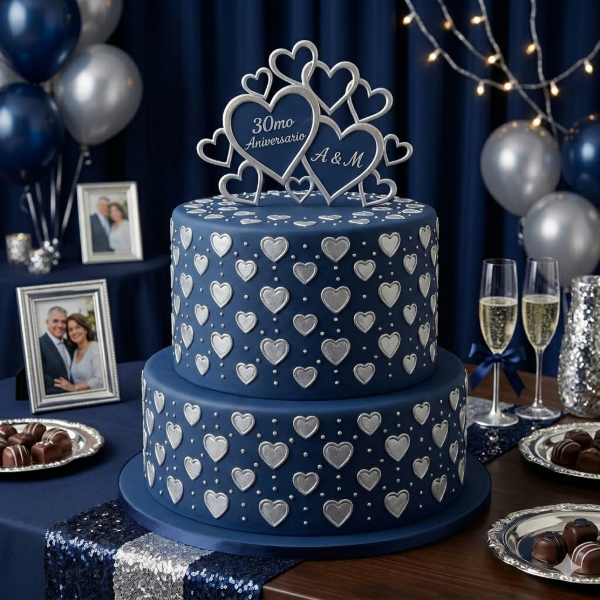 Producto - Sténcil Corazones, repostería
