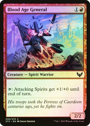 Producto - Blood Age General Foil  Strixhaven: School of Mages