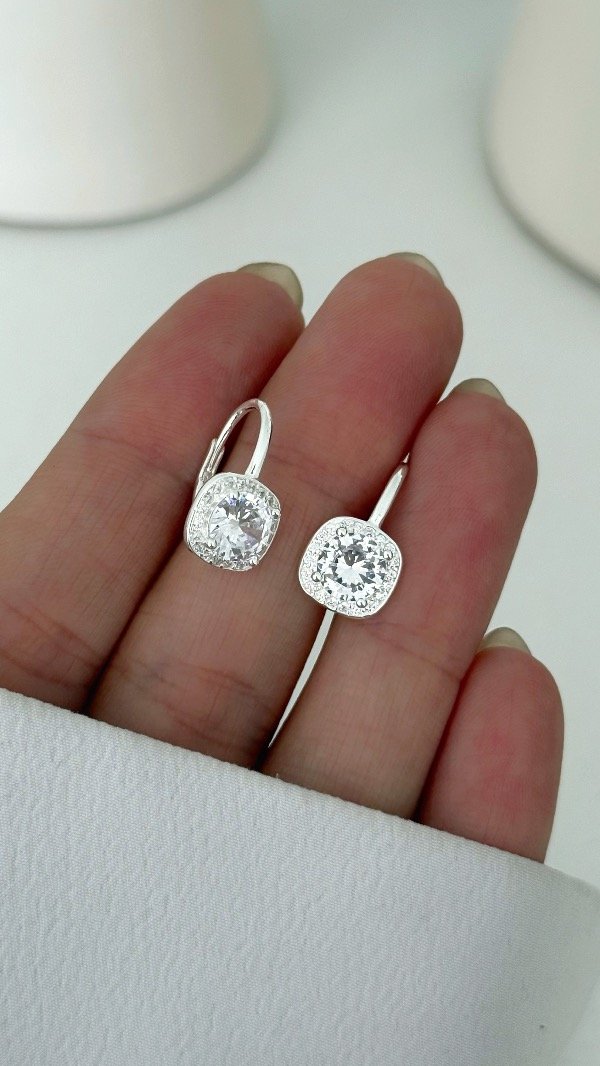 Producto - Argollas Diana cuadrado chicas P925