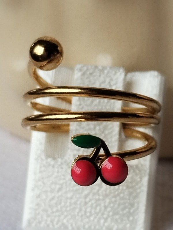 Producto - Anillo bolita y cereza