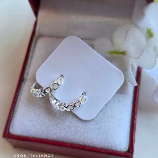 Producto - Aros italianos Huguies corazones