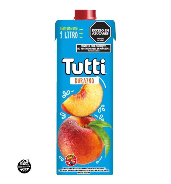 Producto - Jugo Durazno 1 Litro - Tutti