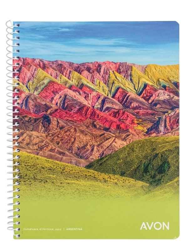 Producto - Cuaderno A5 CHICO 16 x 21 cm - Espiral - 84 Hojas RAYADAS AVON