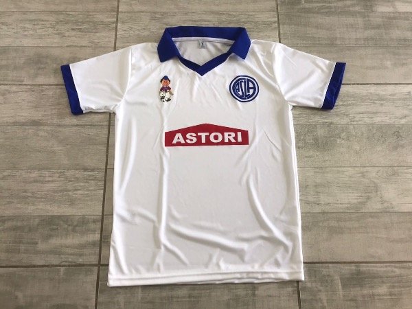 Camiseta retro de San Lorenzo blanca