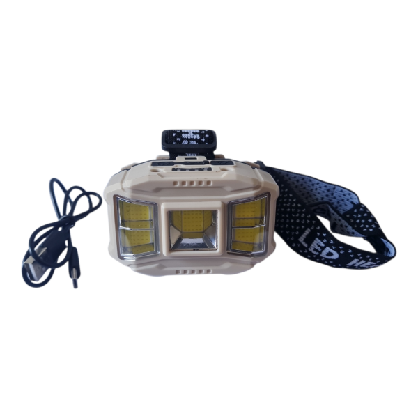 Producto - Linterna Minera de Vincha Seis COB Ultra Potente