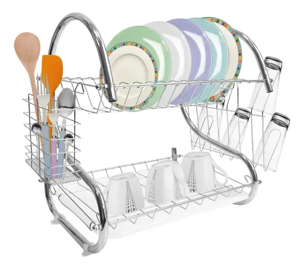 Producto - Escurridor Secaplatos 2 Pisos Cromado