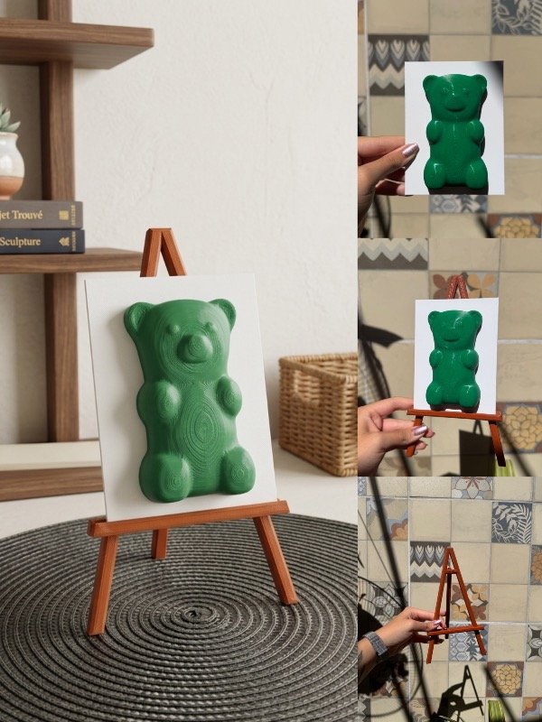 Producto - Mini caballete con cuadro Gummybear