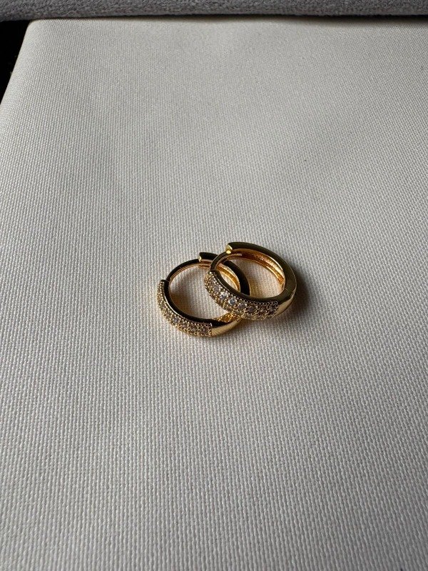 Producto - Argollas cubanas 15mm - Acero dorado