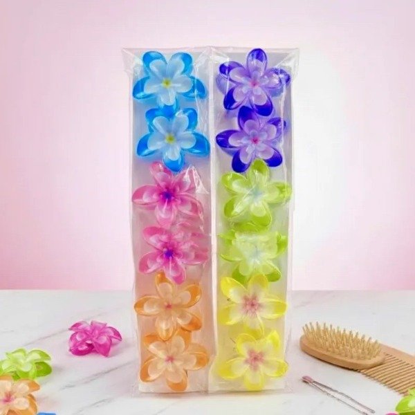 Producto - BROCHE PLAST. FLOR EN PAK X12PCS