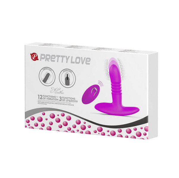Producto - Vibrador con movimientos incluído pretty love Heatcher, control remoto