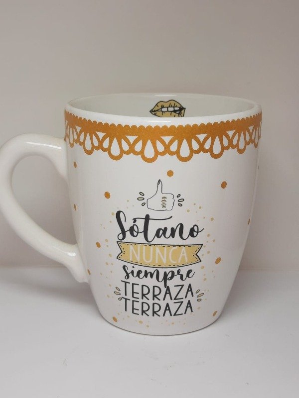 Producto - TAZA SÓTANO NUNCA, SIEMPRE TERRAZA