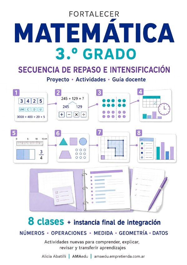 Producto - APRENDER 2026 - TERCER GRADO - LENGUA Y MATEMÁTICA - 4