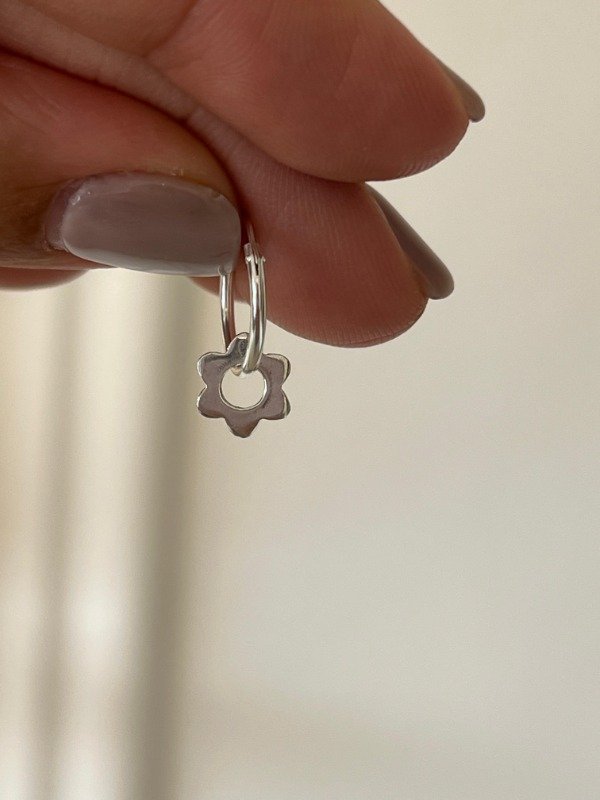 Producto - Argollas flowers plata925