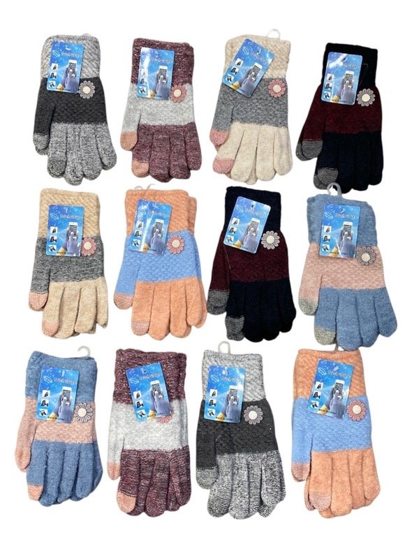 Producto - Guantes Dama Dije Flor X12