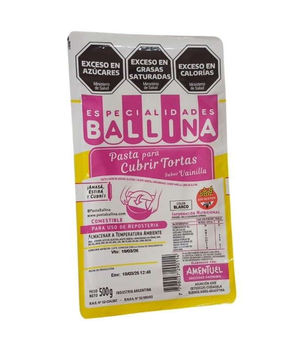 Producto - Pasta Ballina de Vainilla