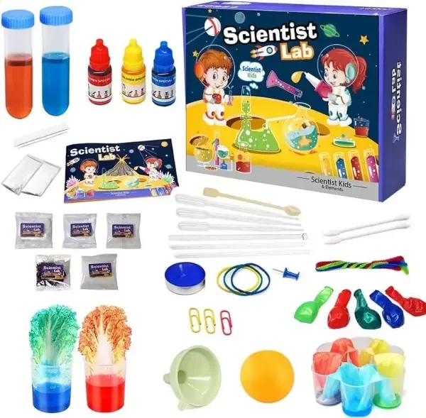Producto - KIT CIENTIFICO PARA NIÑOS 36 PIEZAS DE EXPERIMENTO DE LABORATORIO