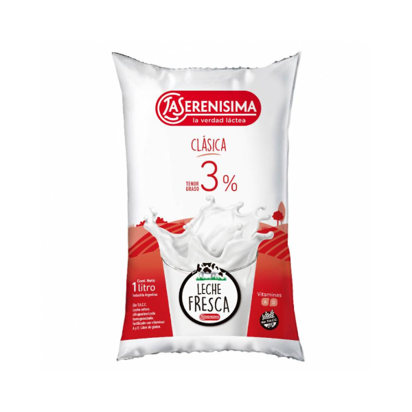 Producto - LECHE LA SERENISIMA SACHET ENTERA X 1 LT