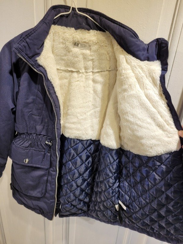 Producto - Parka HyM azul con piel adentro Talle 8/9 años - PRECIO: 55X - 3