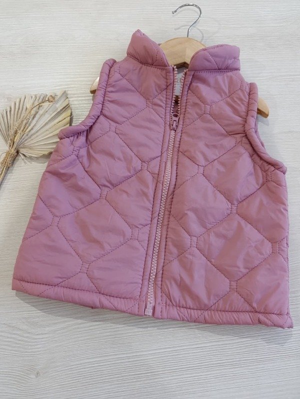 Producto - Chalecos de Matelase con Corderito - Rosa