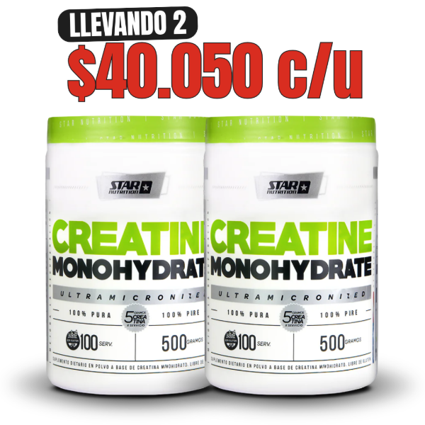 Producto - COMBO STAR NUTRITION - x2 CREATINA 500 GRS.