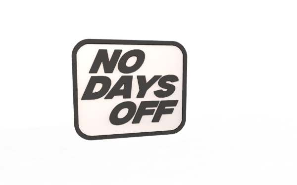 Producto - PARCHE "No days off"