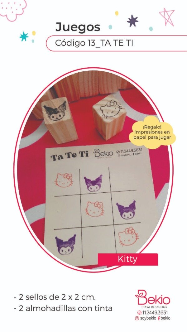 Producto - Sellos TA TE TI Kitty