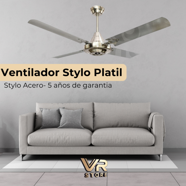 Producto - Ventilador Stylo platil/acero