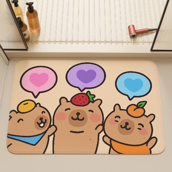 Producto - Alfombras de Capibara corazón