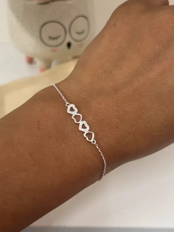 Producto - PULSERA CON CORAZONES CON CUBIC (4)