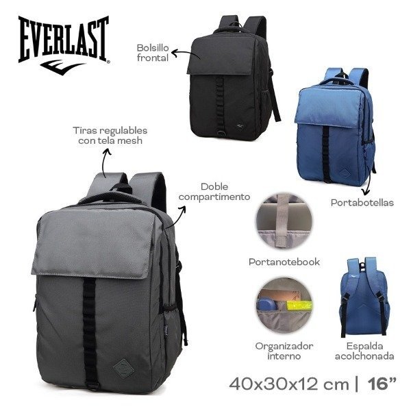 Producto - MOCHILA PORTANOTEBOOK EVERLAST 22668