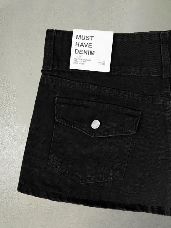 Producto - MINI SKORT BUTTONS NEGRO - 2