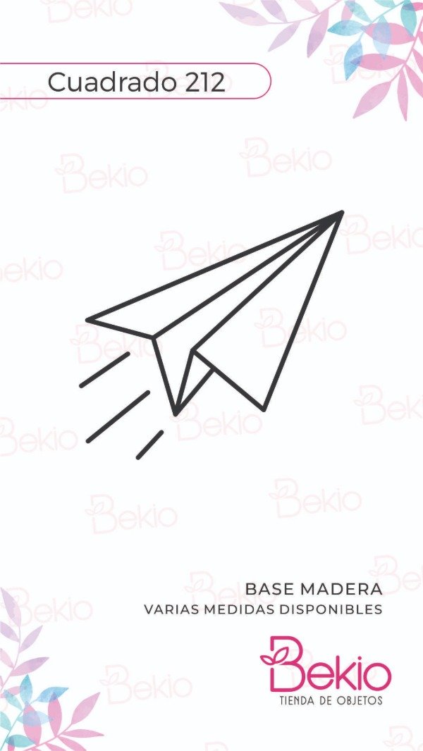 Producto - Sello Cuadrado 212 - Avión