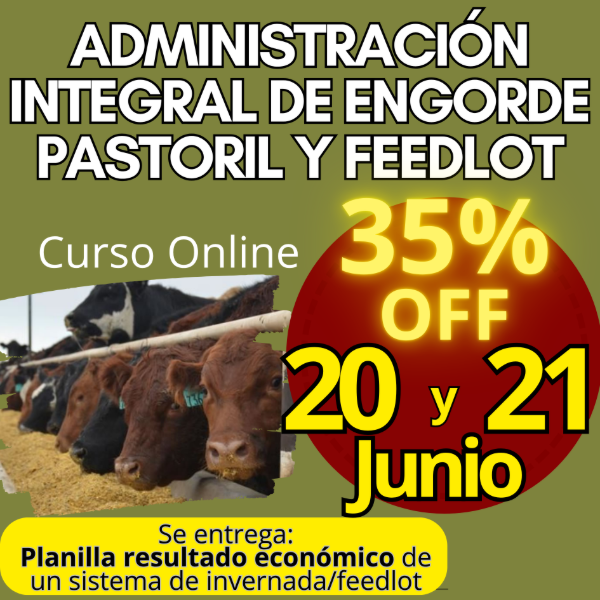 Producto - Curso Online: Administración Integral de Engorde Pastoril y Feedlot