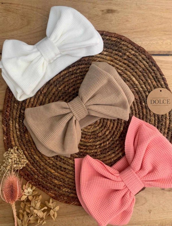 Producto - Diadema Waffle Moño - Pack x3