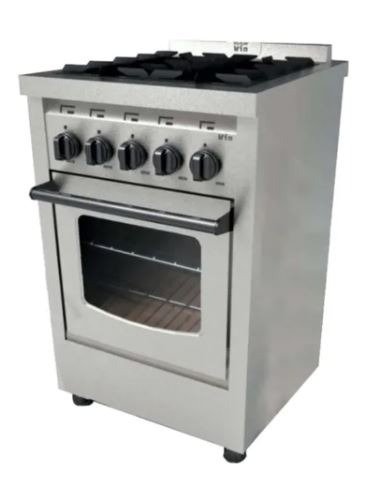 Cocina industrial acero 4 hornallas 55cm Usman Win - Casa Bezz Mar