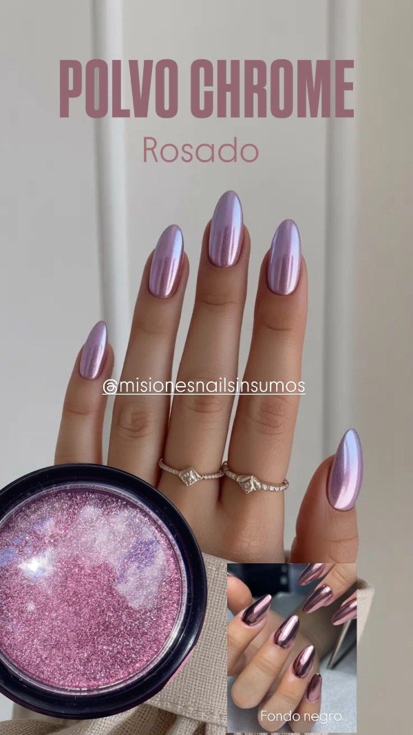 Producto - Polvo chrome rosa